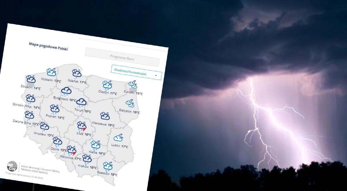 Uwaga! W nocy deszcz i burze. Synoptyk IMGW ostrzega