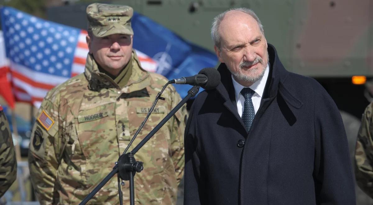 Minister obrony narodowej w Drawsku Pomorskim. Przygotowania do ćwiczenia Anakonda-16 