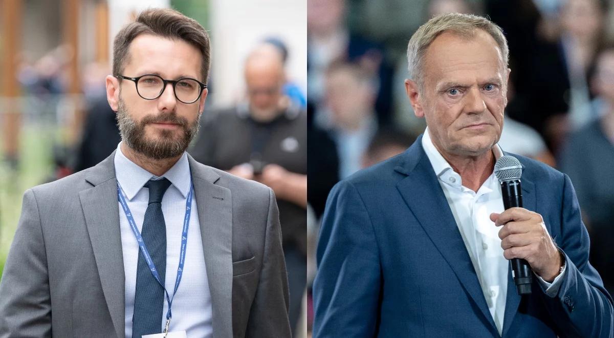 Tusk narzeka, że musi kandydować. Rzecznik PiS: oszukuje wyborców, mówiąc, że zależy mu na pracy dla Polski