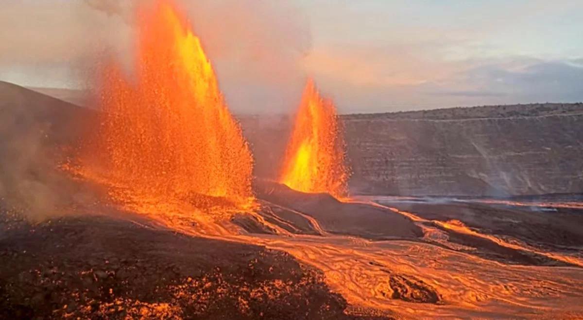 Hawaje. Wulkan Kilauea wypluwa słupy lawy. "Rekordowa wysokość"