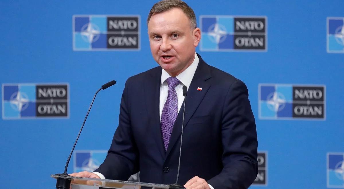 Prezydent: zgłosiłem propozycję zwiększenia gotowości sił NATO na wschodniej flance