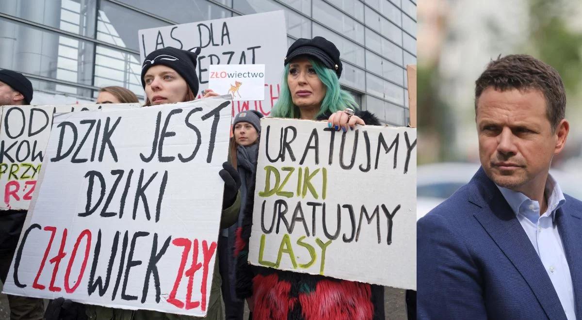 Dziki na celowniku Trzaskowskiego. Czy celebryci znów staną w obronie zwierząt?