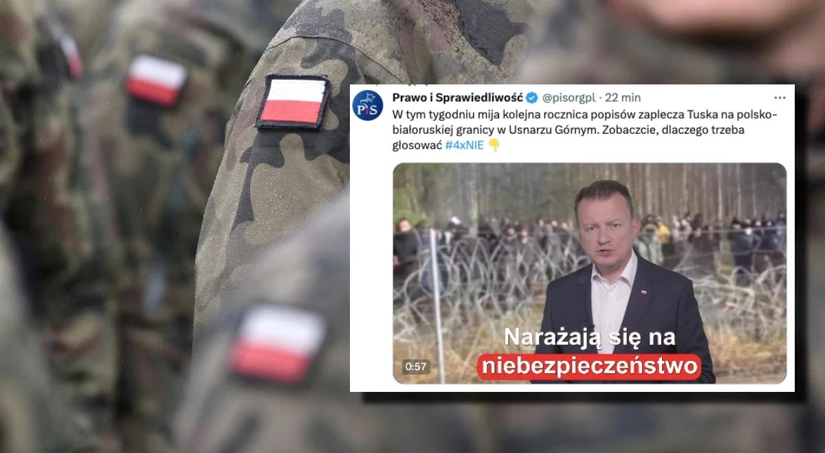 "PiS konsekwentnie dba o bezpieczeństwo naszej granicy!". Szef MON w nowym spocie