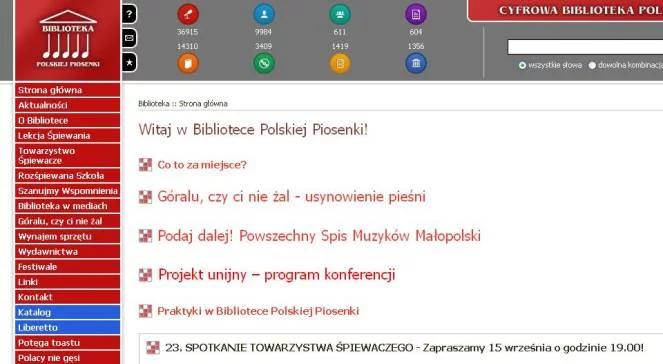 Skarbnica wiedzy o polskiej piosence już w sieci