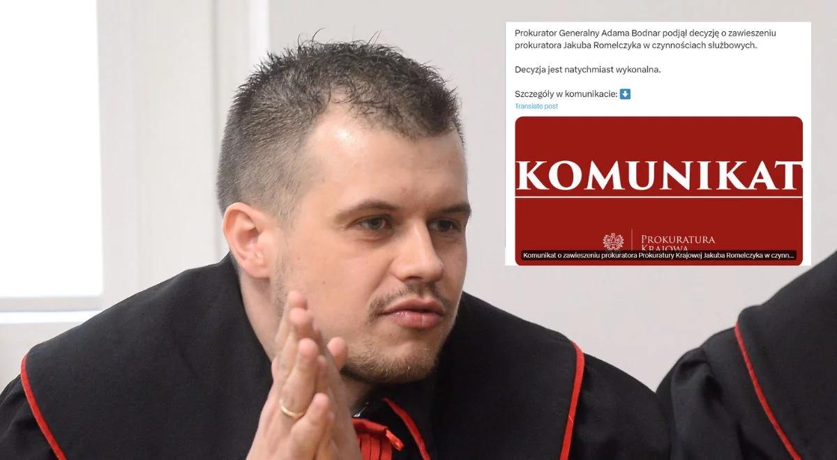  Prokurator generalny zawiesił na pół roku Jakuba Romelczyka. "Natychmiastowa decyzja"