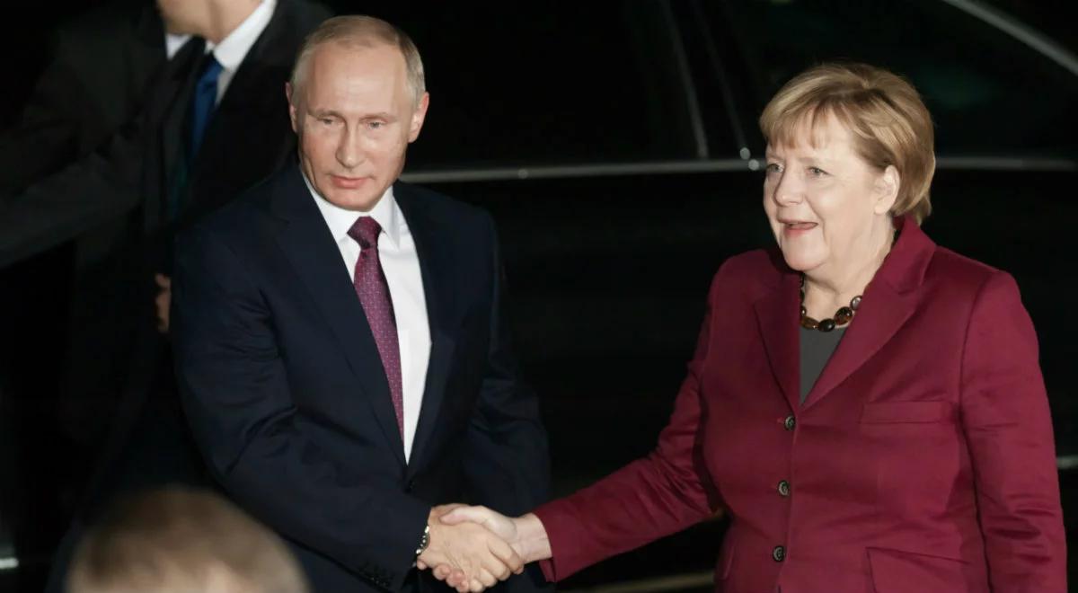 Merkel zadzwoniła do Putina. Kreml: nadal będą wspierać budowę Nord Stream 2