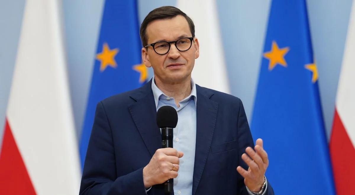 Premier Morawiecki apeluje do opozycji ws. zmian w ustawie zasadniczej. "Zabierzmy rosyjskie majątki"