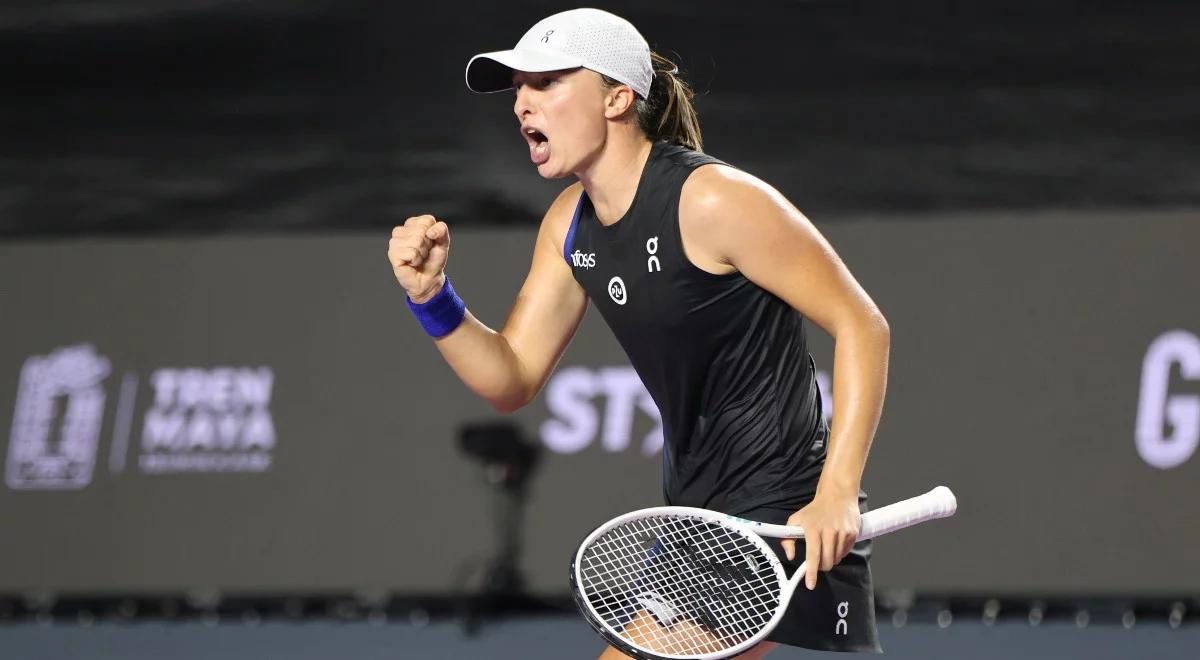 WTA Finals: Iga Świątek szczęśliwa po wygraniu z Sabalenką. "W końcu pokazałam swoją grę"
