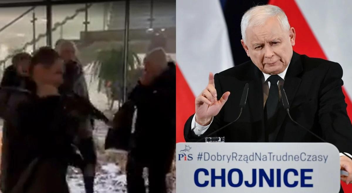 Zwolennicy opozycji przerywali wystąpienie prezesa PiS. Jarosław Kaczyński: my spotkań Tuska nie zakłócamy