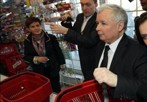 Prezes PiS w sklepie: "dwukrotnie wzrosły ceny. Władza musi zareagować"