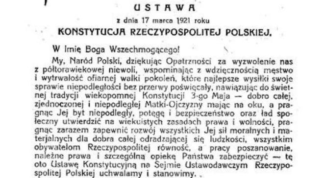 Nos Kleopatry: Konstytucja marcowa i kwietniowa