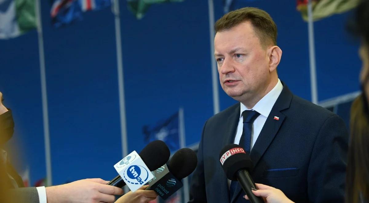 "Podtrzymujemy politykę otwartych drzwi". Mariusz Błaszczak na zakończenie szczytu szefów MON państw NATO