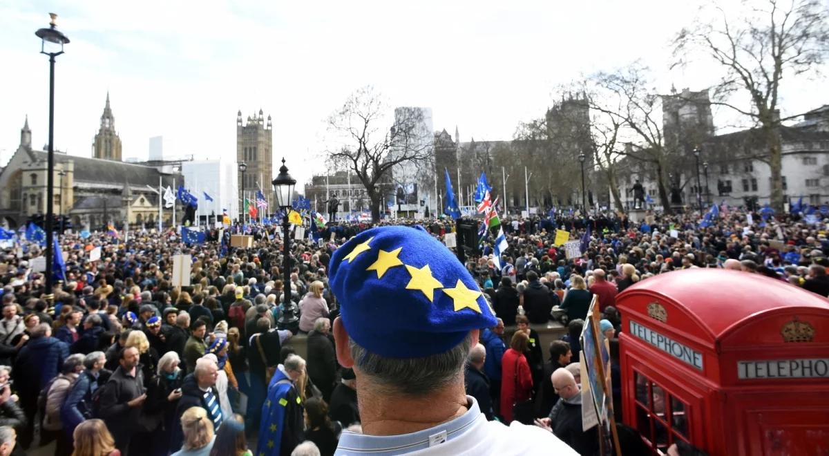 Wielka demonstracja przeciwko brexitowi w Londynie. Na ulice wyszły setki tysięcy osób