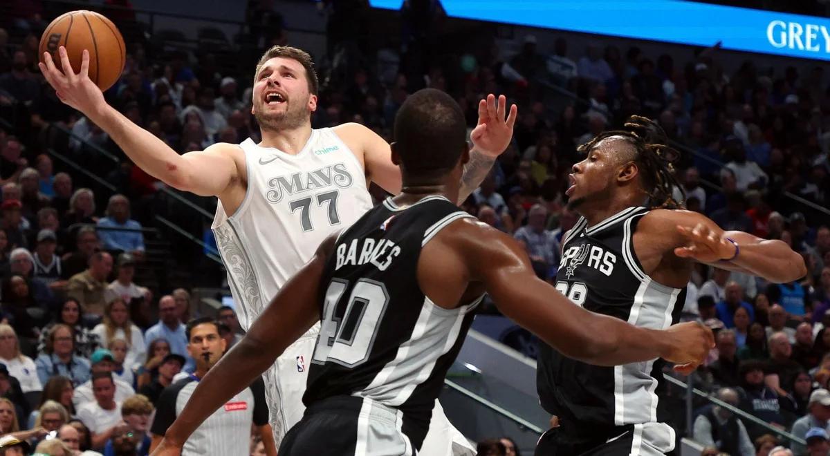 NBA. Sochan i Wembanyama poza grą. Osłabieni Spurs rozbici przez Mavericks