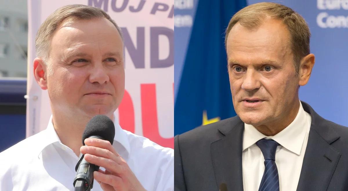 "Szereg zachowań tego pana pozostaje poza poziomem nawet do komentowania". Andrzej Duda o Donaldzie Tusku