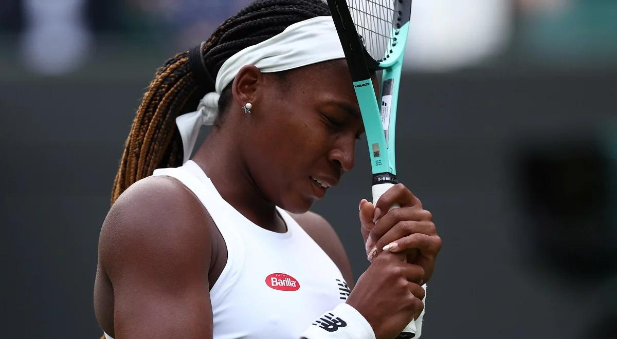 Wimbledon 2023: Coco Gauff odpada w pierwszej rundzie. Sofia Kenin zatrzymała nastoletnią gwiazdę