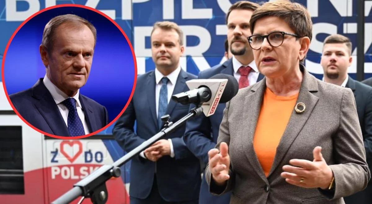 Szydło: Tusk zniechęca Polaków do referendum, bo boi się jego wyników. Chce relokować migrantów do Polski