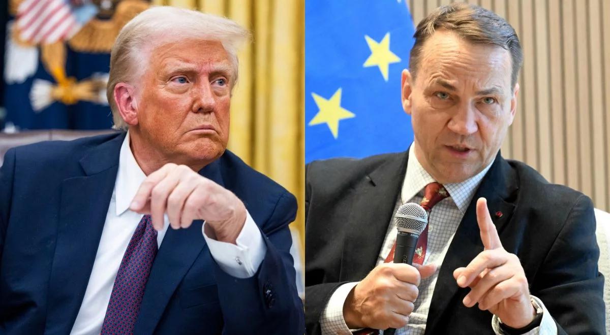 MSZ reaguje na deklaracje Trumpa. Sikorski zachęca do wyrabiania paszportów