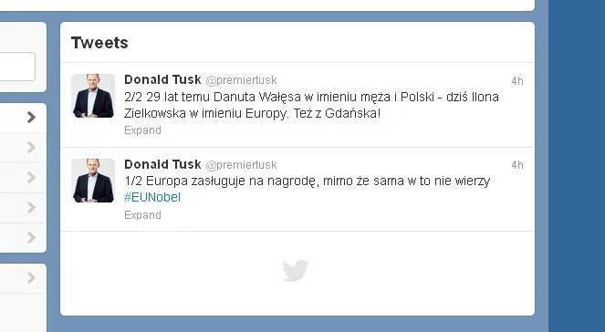 Debiut Tuska na Twitterze. Pierwszy wpis o UE