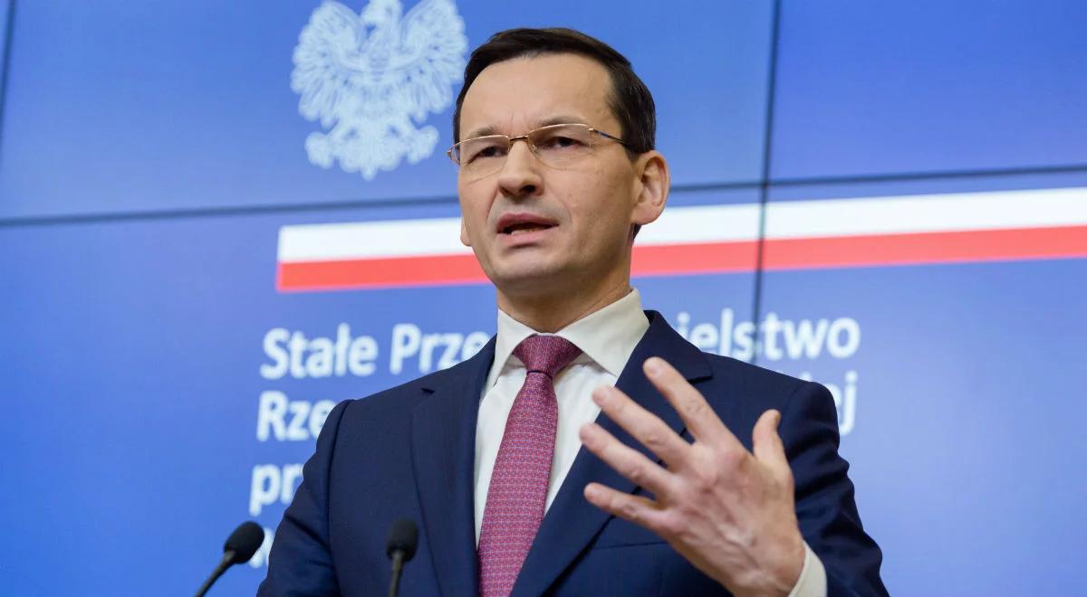Premier Mateusz Morawiecki o szansach na kompromis z KE