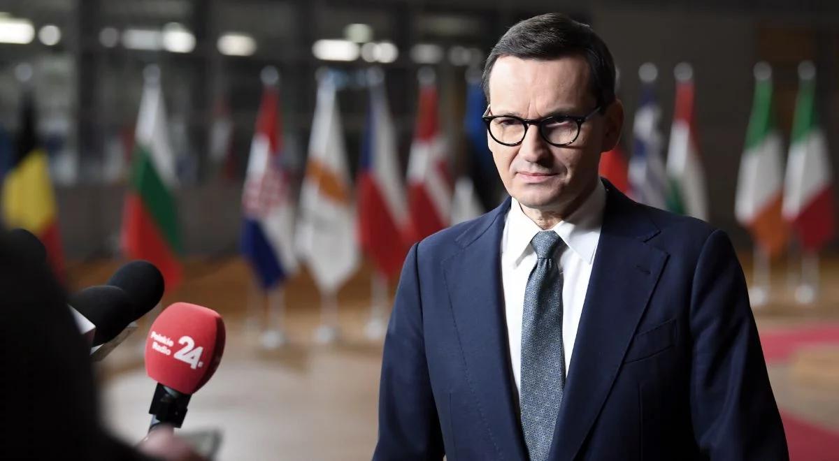 Premier Morawiecki: wzywamy do zaostrzenia sankcji wobec Rosji, sprzeciwiamy się ich łagodzeniu