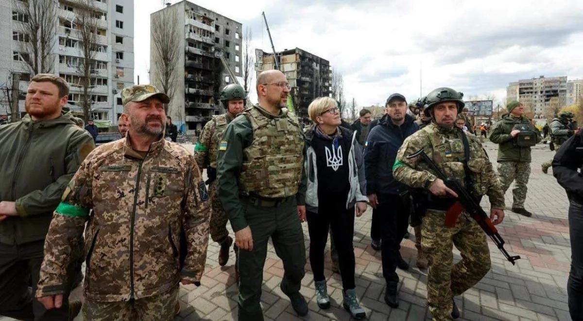 Premier Litwy z wizytą na Ukrainie. "Żadne słowa nie opiszą tego, co tu widziałam"