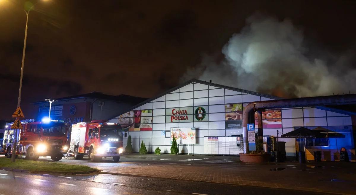 Pożar galerii handlowej w Poznaniu. "Ogień zapewne ktoś podłożył"