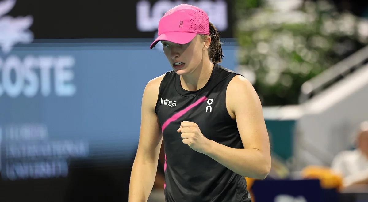 WTA Miami. Iga Świątek krytyczna mimo zwycięstwa. "Sama sprawiłam sobie problemy"