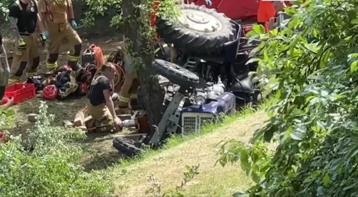 Tragedia w Warszawie. Pracował na terenie klasztoru, zginął przygnieciony przez ciągnik