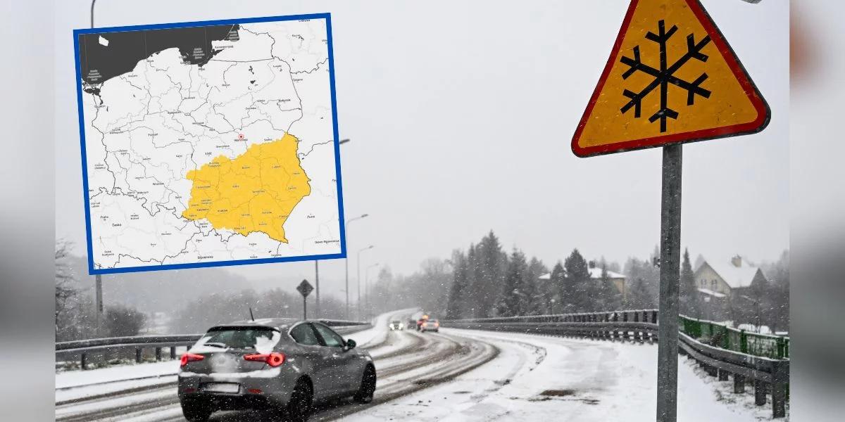 Uwaga, będzie ślisko! Alert IMGW przed marznącymi opadami i zamieciami