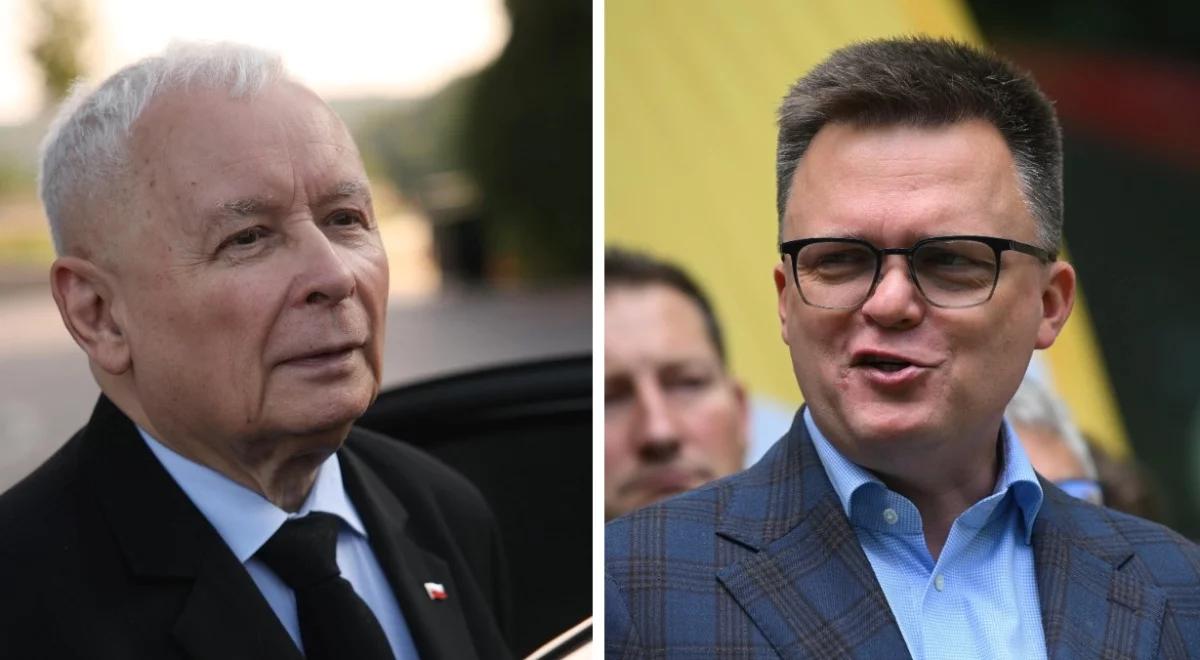 Kaczyński o kulisach spotkania z Hołownią. "Trzeba Polskę ratować"