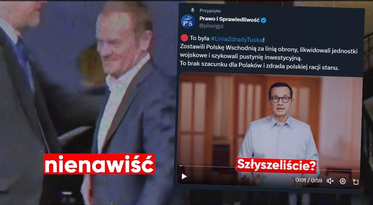 "Zostawili Polskę Wschodnią, likwidowali jednostki wojskowe". Premier Morawiecki o "linii zdrady Tuska"