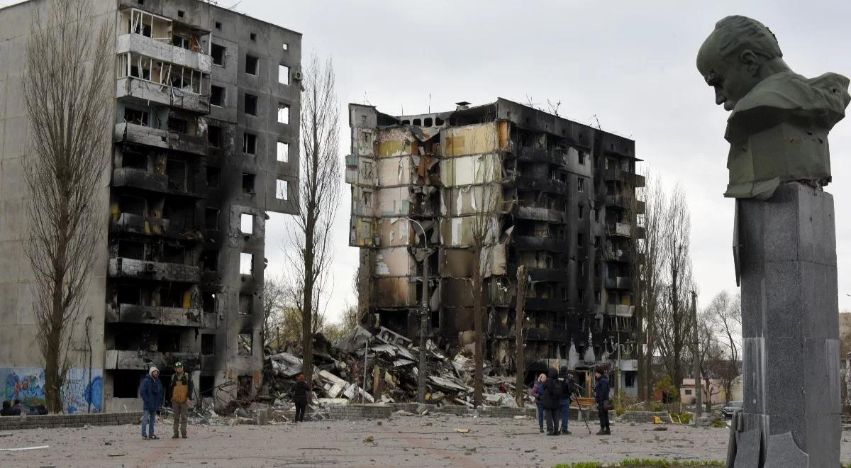 Zbrodnie na Ukrainie. Zełenski: sytuacja w Borodziance jest o wiele bardziej przerażająca niż w Buczy