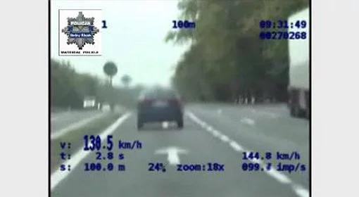 Lubin: pijany pirat drogowy pędził 130 km/h na krajowej "trójce" (wideo)