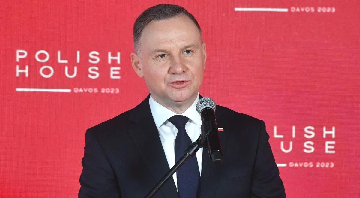 Prezydent w Davos: kiedy mówiłem, że Gazprom jest zbrojnym ramieniem Rosji, wielu przywódców się uśmiechało