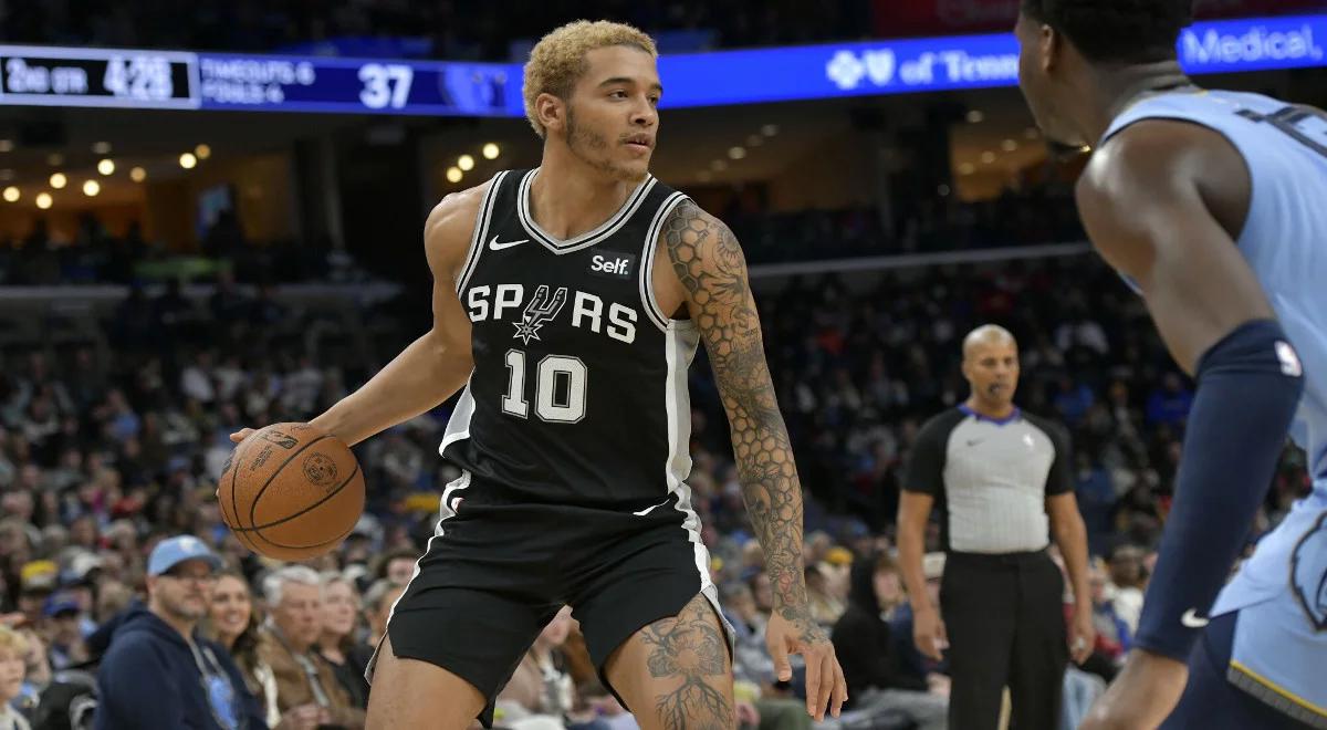 NBA: 28. porażka San Antonio Spurs. Pocieszeniem niezłe statystyki Sochana w meczu z Grizzlies 