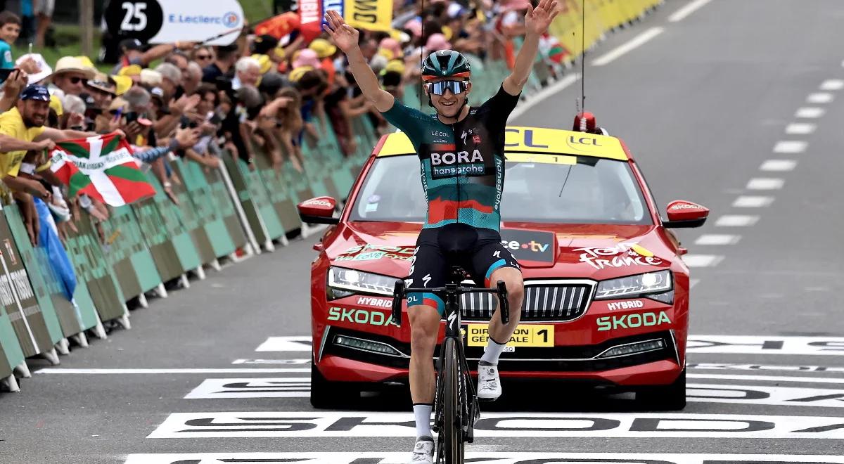 Tour de France: Jai Hindley wygrał pierwszy górski etap i został liderem. Vingegaard odskoczył Pogacarowi 