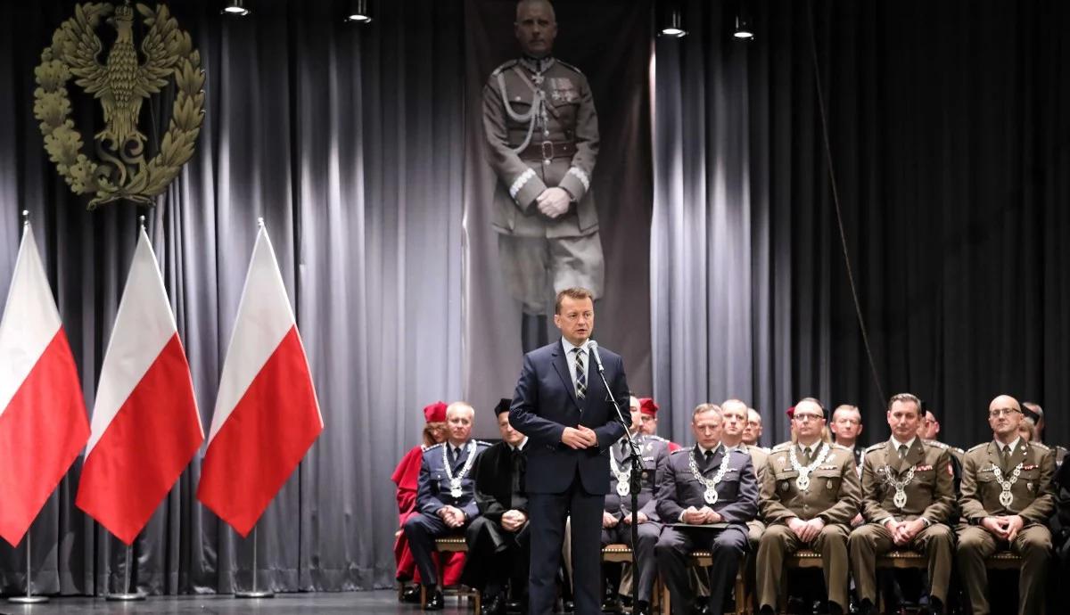 Szef MON: dbamy o rozwój myśli wojskowej, ta akademia służy identyfikacji zagrożeń