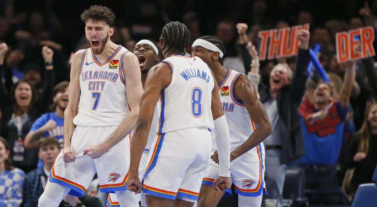 NBA: historyczna wygrana Thunder. Koszykarze z Oklahomy zdeklasowali rywali 