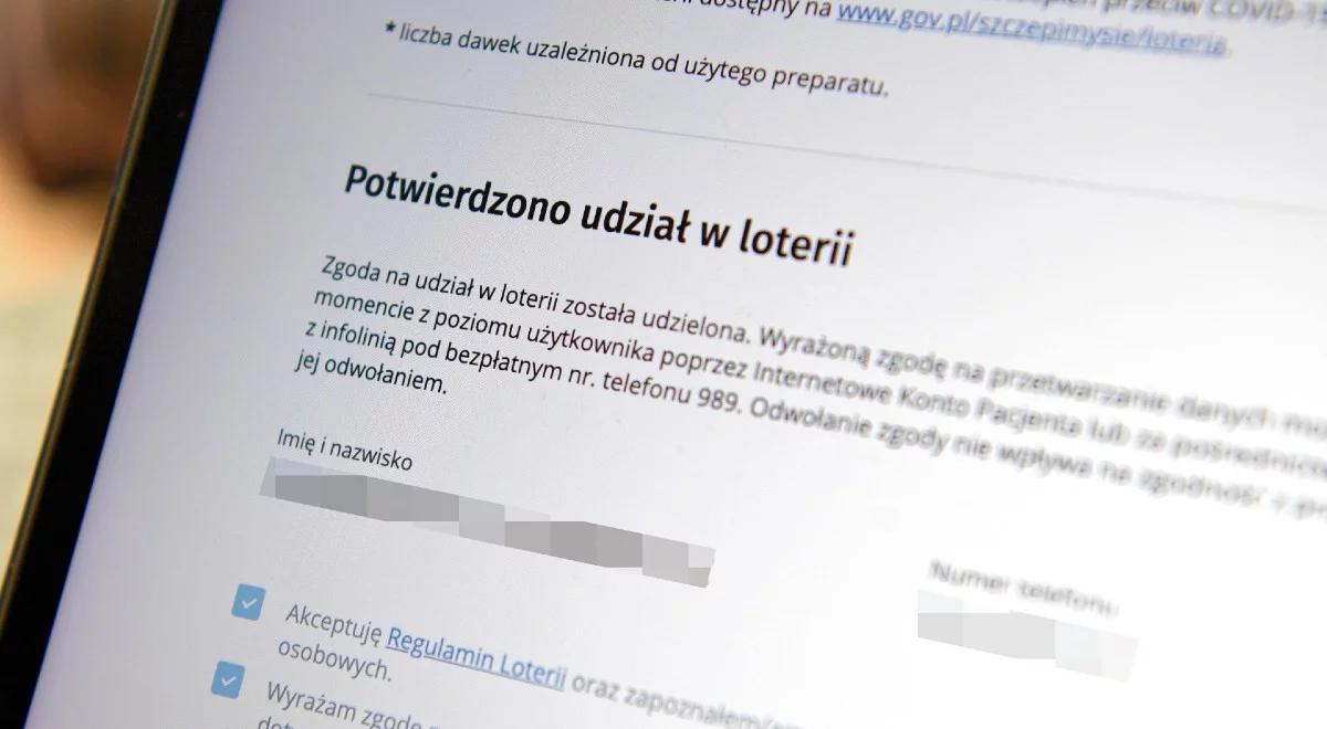 Dworczyk: ponad milion osób zgłosiło się już do Loterii Narodowego Programu Szczepień