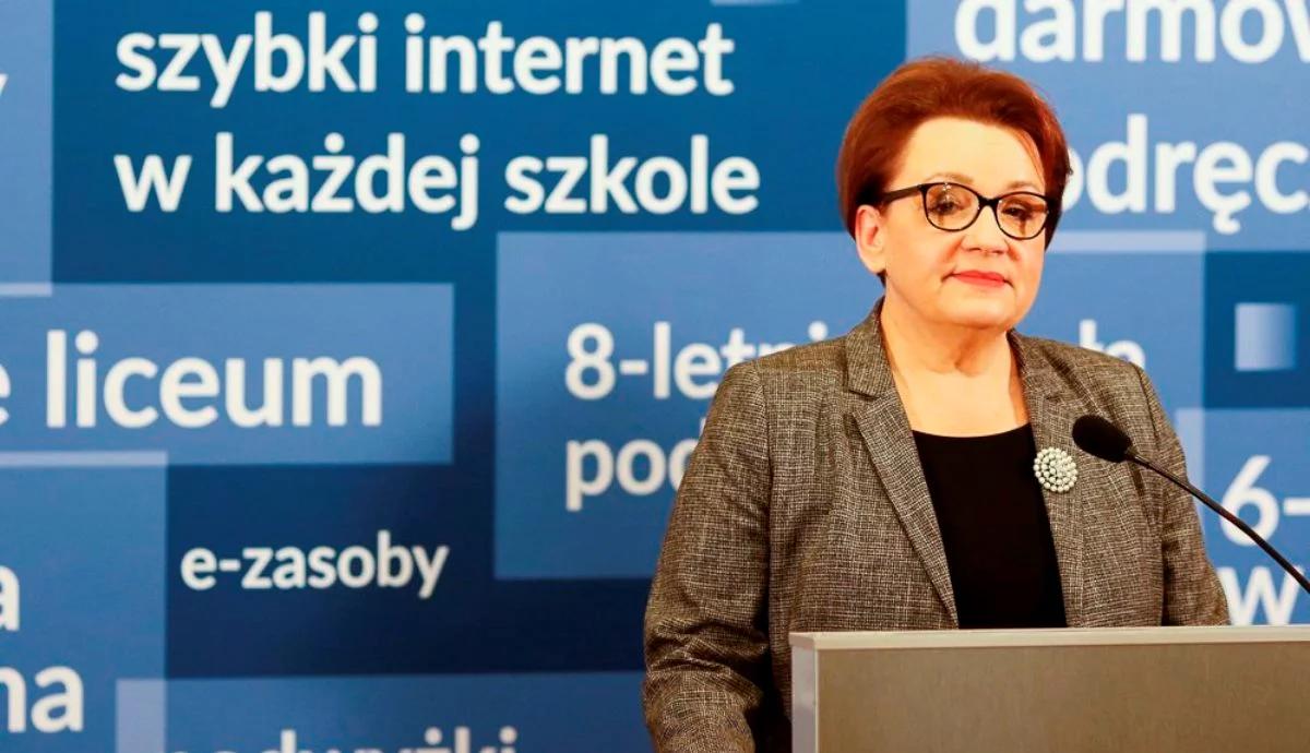 Minister Anna Zalewska: reforma edukacji jest zamknięta