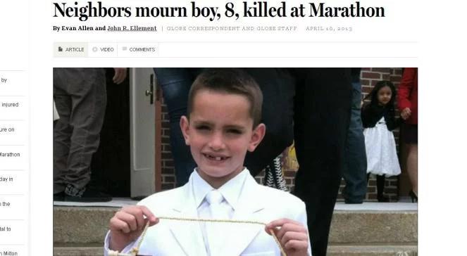 Martin Richard - ośmiolatek, który zginął w Bostonie