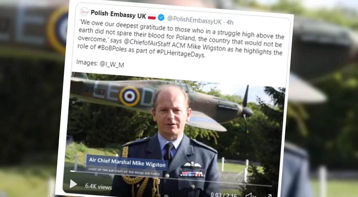 "Polacy udowodnili, że są wspaniałymi lotnikami". Dowódca RAF oddał hołd pilotom Dywizjonu 303