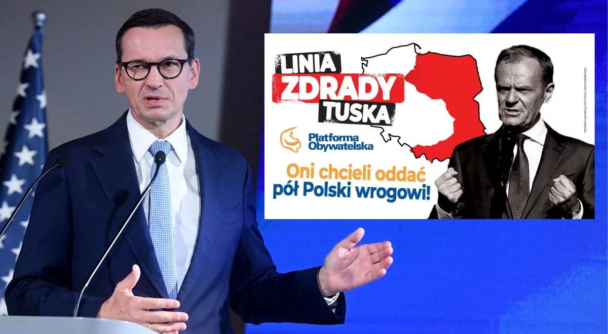 Nowy spot PiS. Premier Morawiecki: to przestroga przed linią zdrady Tuska