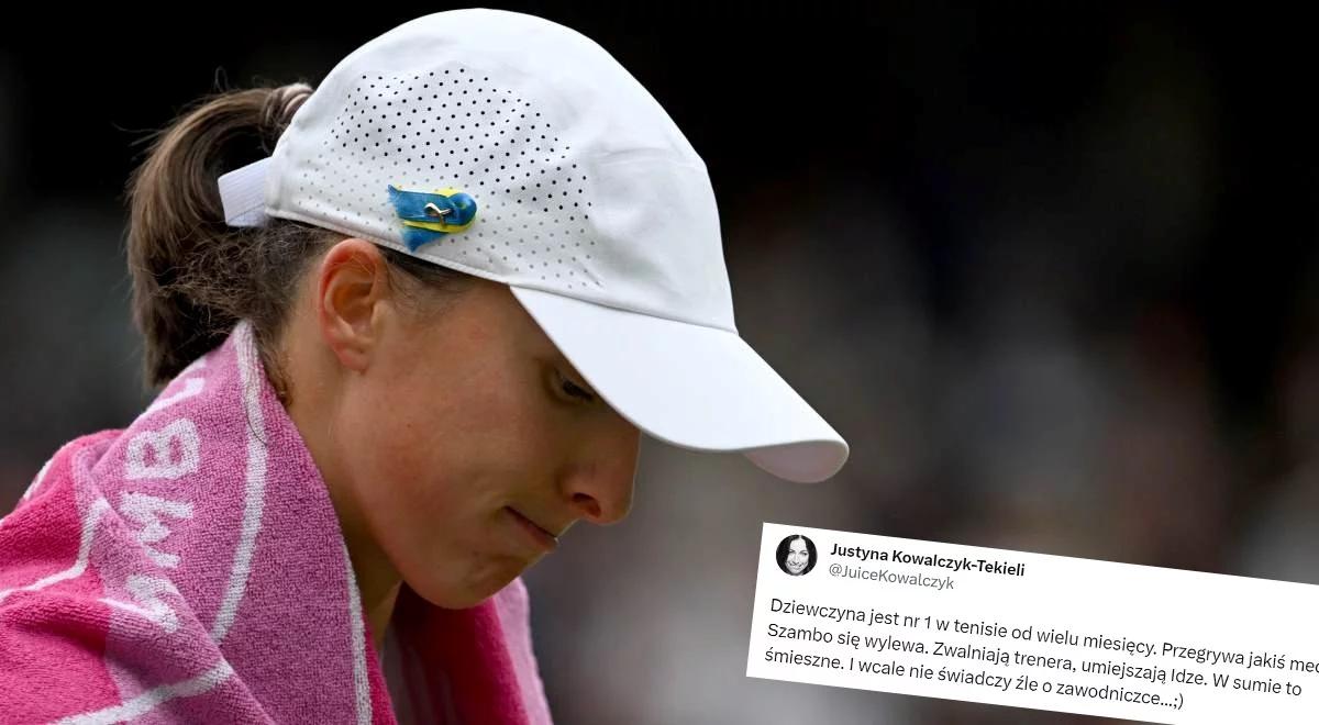 Wimbledon 2023: Justyna Kowalczyk-Tekieli broni Igę Świątek: jeden mecz i szambo się wylewa