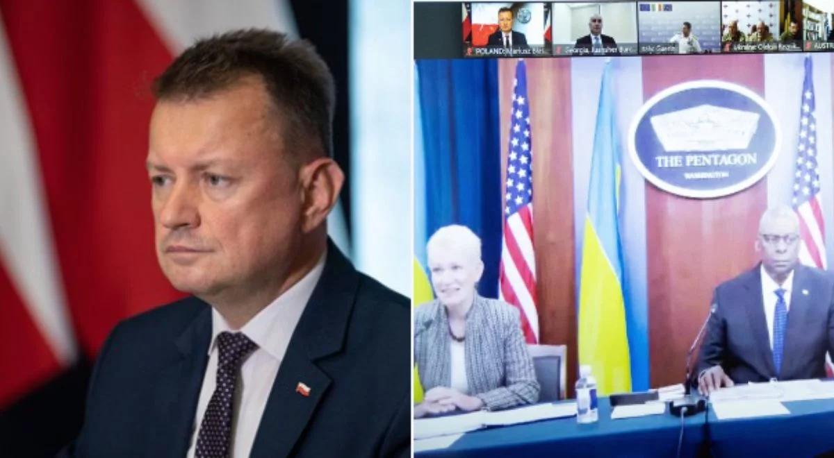 Szef MON uczestniczy w spotkaniu Grupy Kontaktowej ds. Obrony Ukrainy. Głównym tematem kolejne formy wsparcia