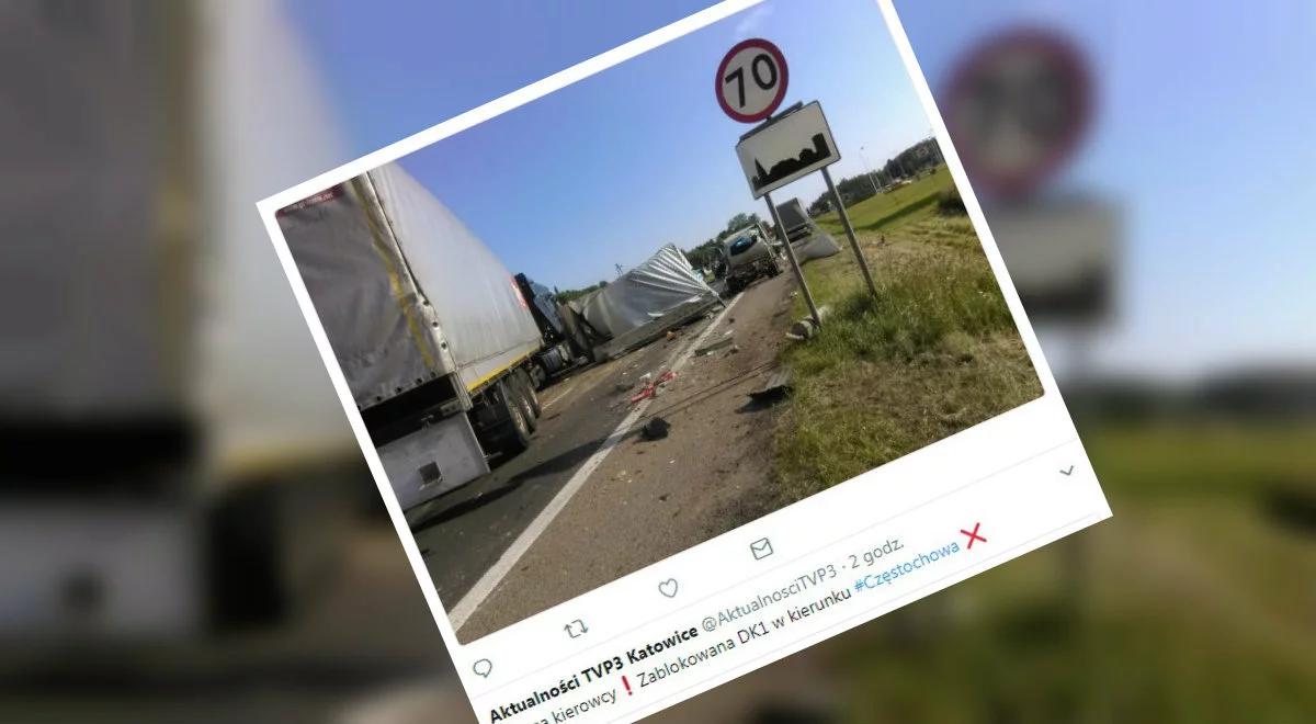 Zderzenie trzech aut w Wanatach (Śląskie). Trzy osoby ranne