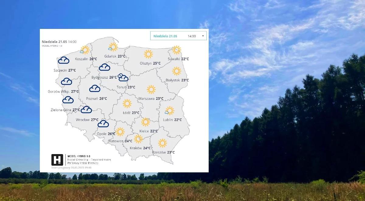 Pogoda na niedzielę. Będzie ciepło, ale na horyzoncie pojawia się już deszcz. Najnowsze prognozy