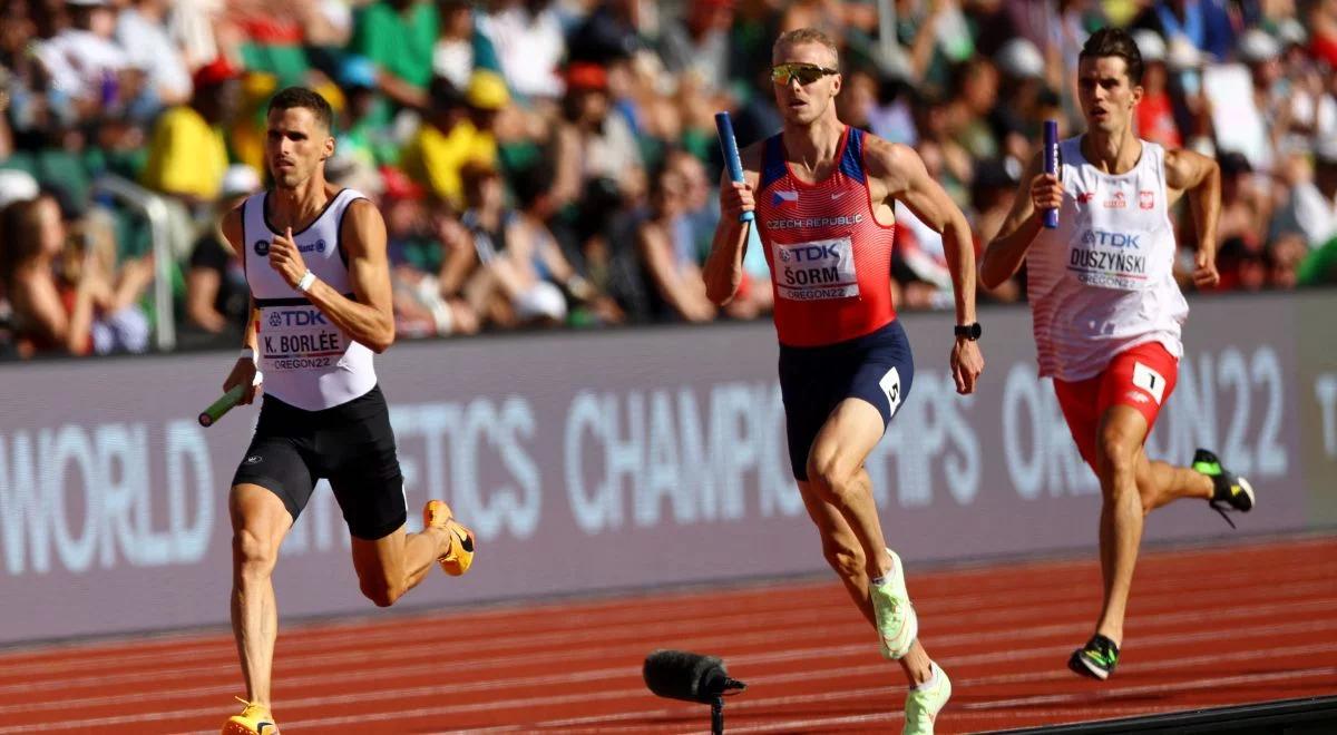 Amerykanie ze złotem w sztafecie 4x400 m. Polacy daleko w tyle