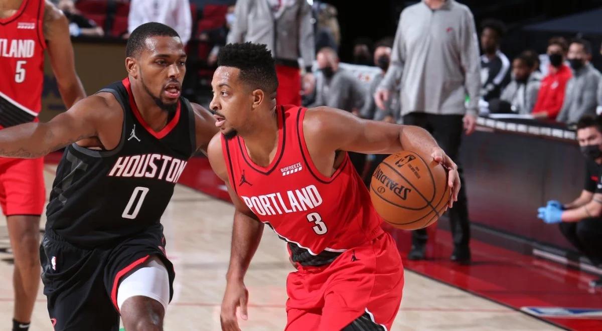 NBA: rzut za trzy na koniec bitwy Portland Trail Blazers - Houston Rockets. McCollum i Harden show